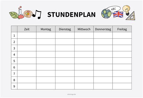 Stundenplan .